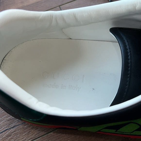 Black Gucci Ace Interlocking GG sneakers. Used and in good condition. - Picture 4 of 8